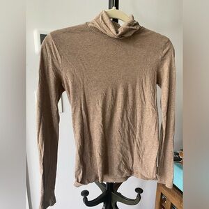 Tan J Crew turtleneck